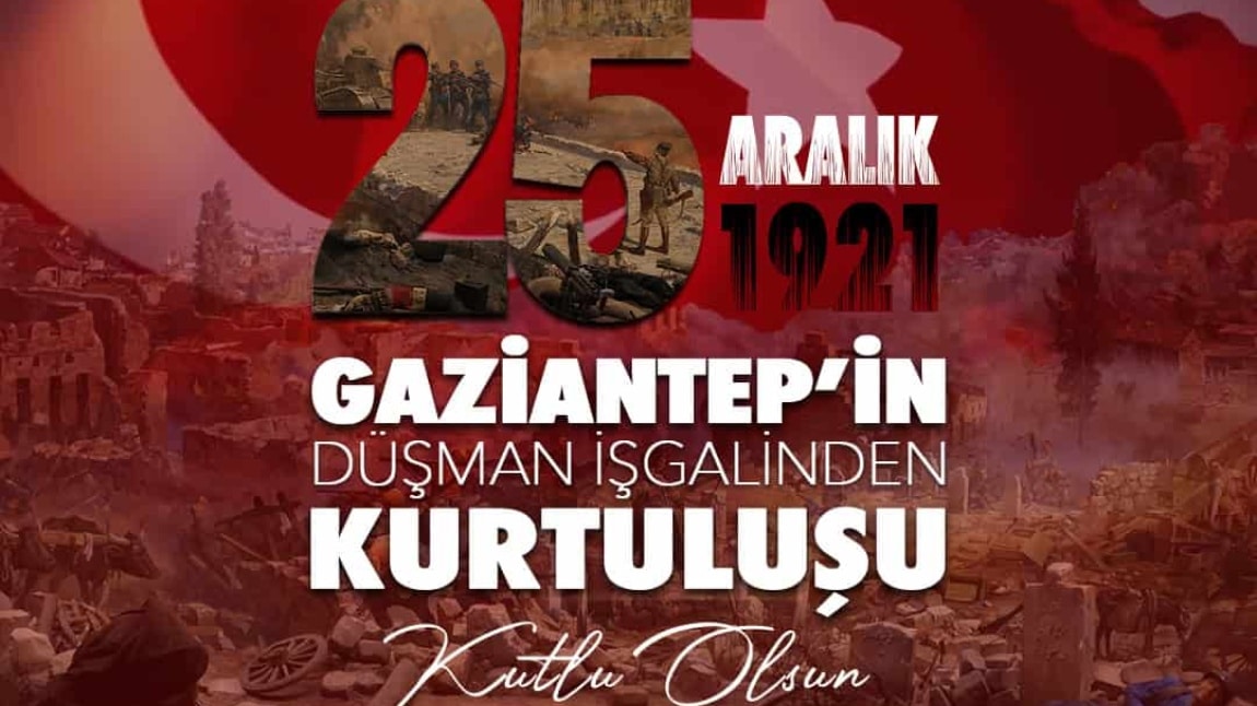 25 Aralık Gaziantep'in Kurtuluşu Töreni